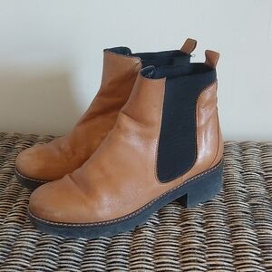 Anthropologie Stompy Chelsea Ankle Lug Boots